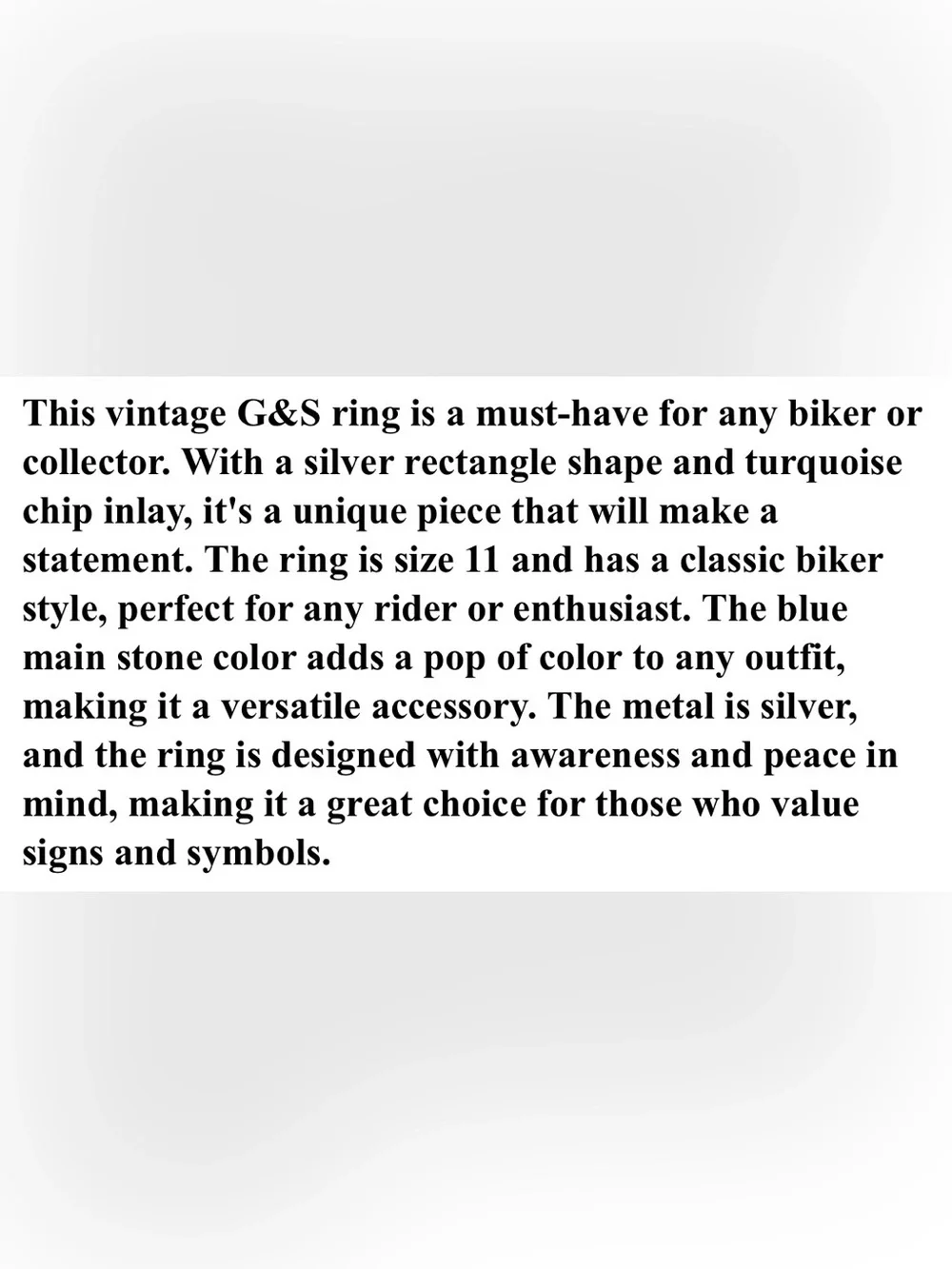 Turquoise Inlay Winged Emblem Sterling Men's Ring